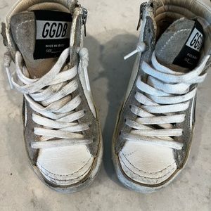 Toddler size 25 golden goose slides